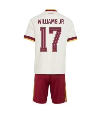 Spanien Nico Williams #17 Bortaställ Barn VM 2026 Kortärmad (+ Korta byxor)